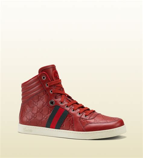 gucci red leather|Gucci leather men.